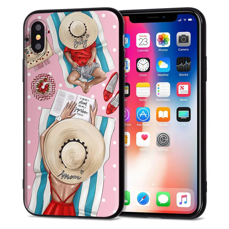 11 Чехол для iPhone 11 Pro, чехол для iPhone 5, 5S, 6, 6 S, 7, 8 Plus, X, XS, Max, Mom Love Baby, чехол для iPhone 7, мягкий чехол из ТПУ для iPhone XR, чехол - Цвет: 11