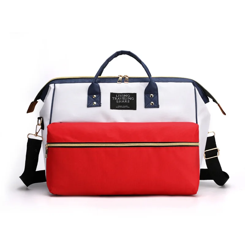 Рюкзак для мамы, водонепроницаемая сумка для подгузников, сумка для подгузников для мамы, Большая вместительная детская сумка, дорожная сумка для мамы, дизайнерская сумка для ухода - Цвет: Красный
