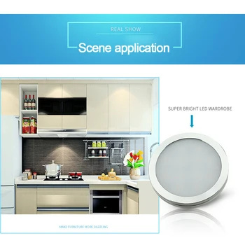 

3/6 Pcs Under Cabinet Lighting LED Light Kitchen Under Counter Showcase Wardrobe Lights Night Lamp RV lighting