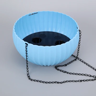Lazy since bibulous suspension plastic thickening hanging basket flowerpot special indoor hanging basket clearance package - Цвет: Blue-A
