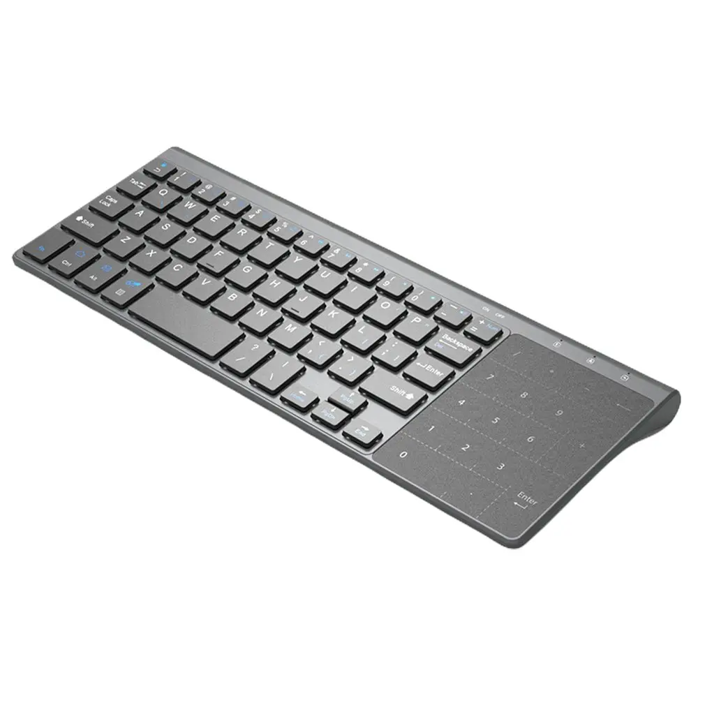 

2.4 Ghz Usb Wireless Mini Keyboard Met Nummer Touchpad Numeriek Toetsenbord Voor Android Windows Tablet Desktop laptop Pc