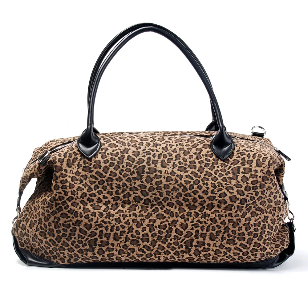 

Large Cheetah Patterns Duffle Bag Canvas Duffle Bag ,Wholesale Leopard Design Accessory Organizer Night Tote DOM-1010682