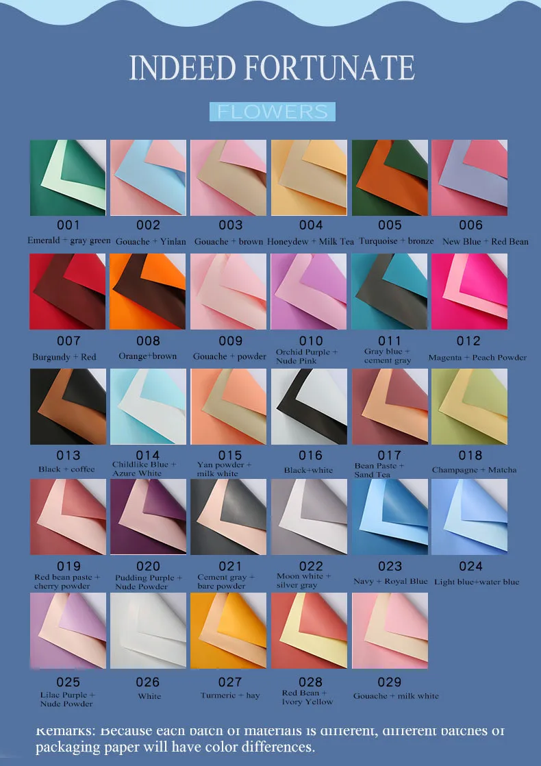 20 Stück/Packung Blumen-Geschenkpapier, zweifarbig, doppelseitig, Blumenstrauß, Blumen-Geschenkpapier, Floristenbedarf, Großhandel_voghion.com