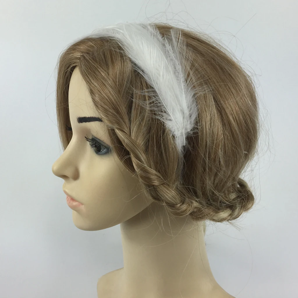 Headwear Hair Accessories Fascinator White  Headband For Girls