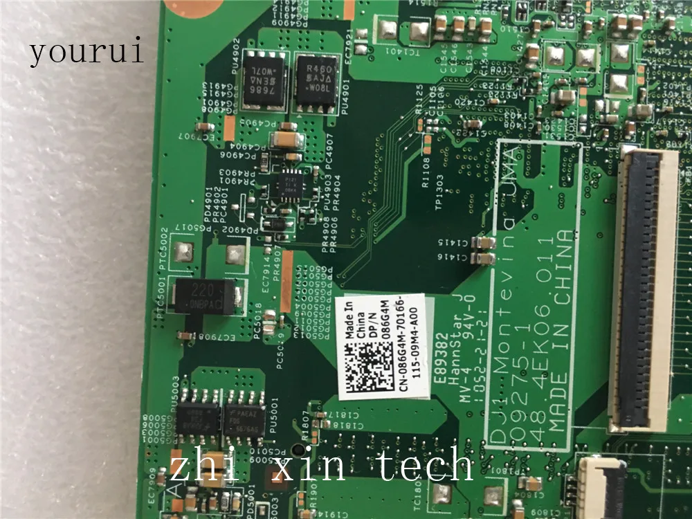 Yourui для Dell N4020 Материнская плата ноутбука CN-086G4M 086G4M 86G4M 48.4ek06011 DDR3 тест ОК