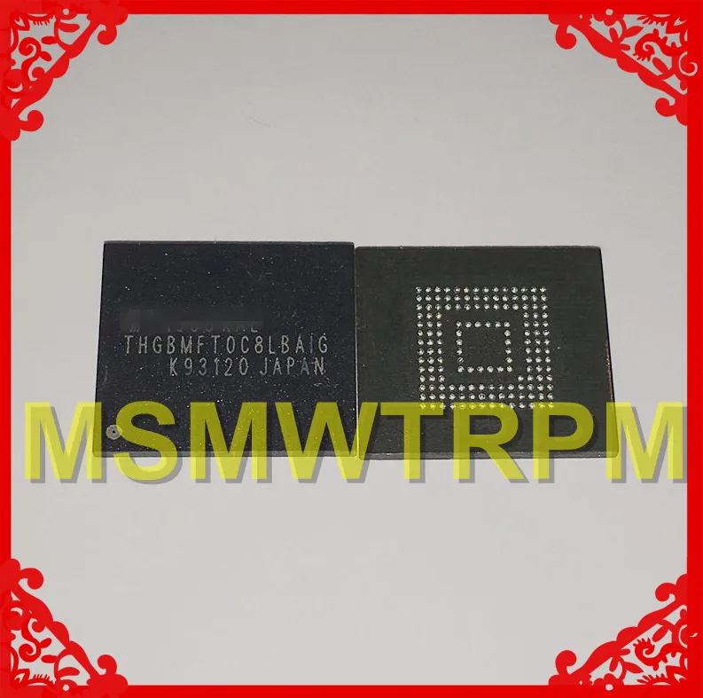 THGBMFT0C8LBAIG BGA153Ball EMMC5.0 5,0 128 ГБ памяти мобильного телефона новые оригинальные и подержанные припаянные шары протестированы ОК