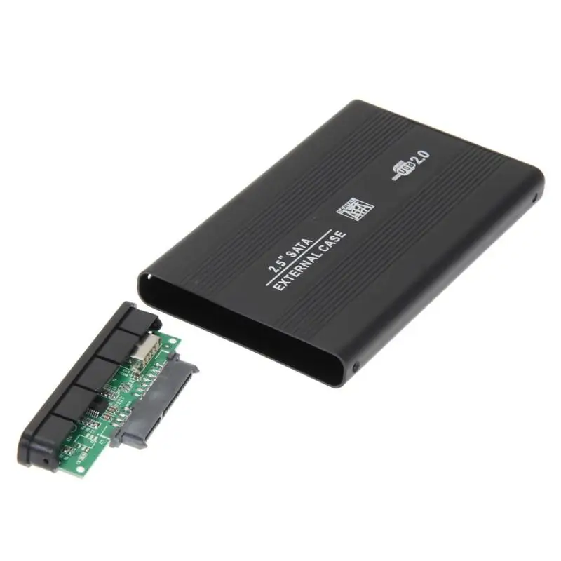 2,5 "дюймовый USB 2,0 SATA Корпус жесткого диска коробка HDD жесткий диск Внешний корпус Caddy для Windows XP/Vista/Win8/Win10 Mac OS 8,6