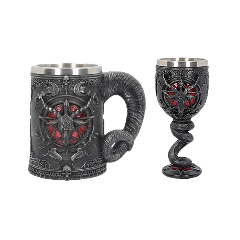 Кофейные кружки Baphomet из нержавеющей стали чашки и смолы креативные стаканы
