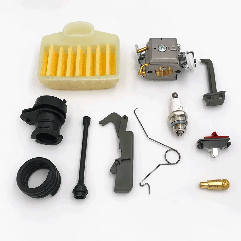 Macromoleculc Kit de Tuyau d'huile de Tige de Starter de démarrage de Filtre  à Air de carburateur for Husqvarna 365 371 372 362 tronçonneuse for Walbro  Carb HD-12 HD-6 : : Jardin