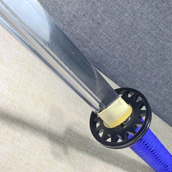 

Hand-Forged tactics WUSHU Sword Saber Katana style straight folded steel temper blade DA DAO