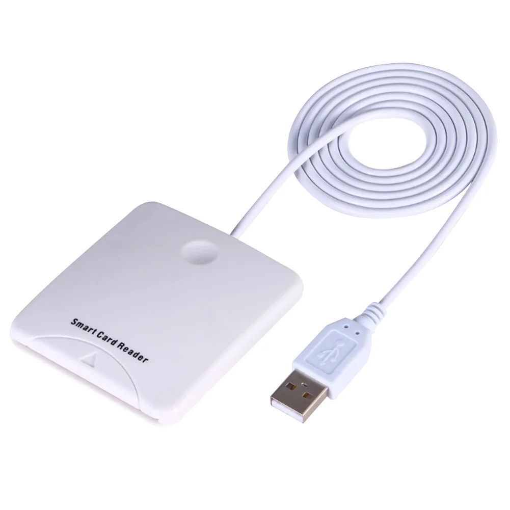 

Sim Slot IC Card Reader ABS Home Smart Chip Overcurrent Protection With Cable USB Port Plug And Play Multifunctional For Windows