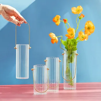 

Transparent Glass Hydroponic Vase Home Decoration Accessories Modern Nordic Vases for Flowers Vase for Wedding Decoration