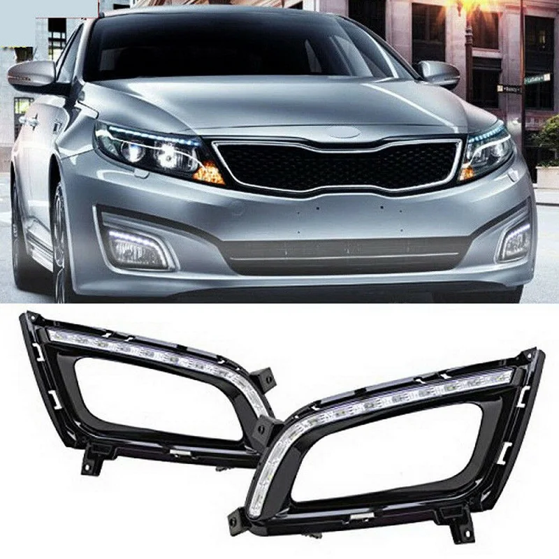 OKEEN 2 шт. Автомобильный светодиодный светильник дневного света для KIA OPTIMA K5 2014 2015 DRL