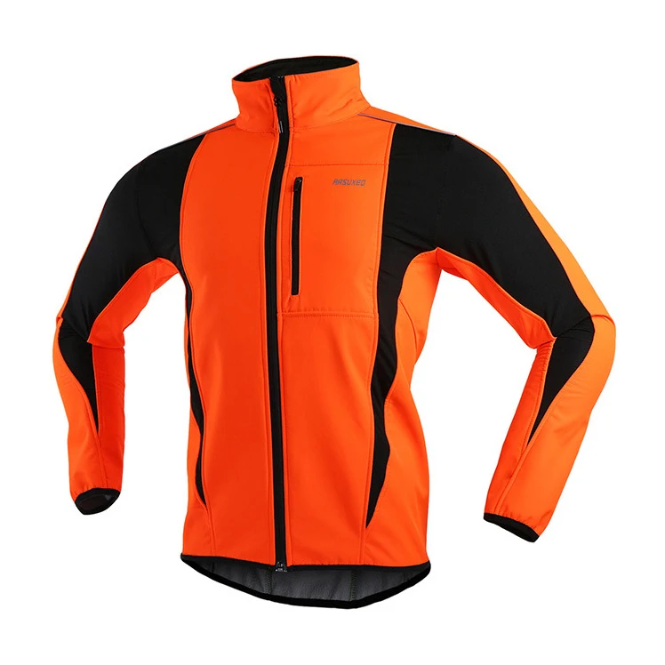 ARSUXEO, теплая куртка для велоспорта Mtb, для езды на велосипеде, зимняя, ночная, светоотражающая, теплая, велосипедная одежда, ветронепроницаемая, водонепроницаемая, мужская куртка для велоспорта, Джерси