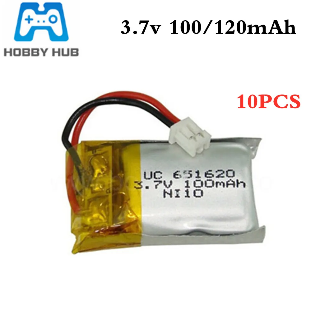 

3,7 v 100mah 120mah Lipo аккумулятор для Hubsan Q4 для Wltoys V272 Mini RC Drone Battery parts