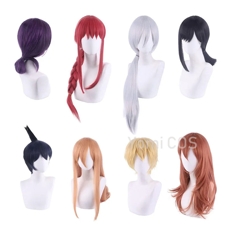 

Chainsaw Man Wig for Men Women Purple Golden Black Hair Makima Denji Quanxi Power Hayakawa Aki Higashiyama Kobeni Cosplay Wigs