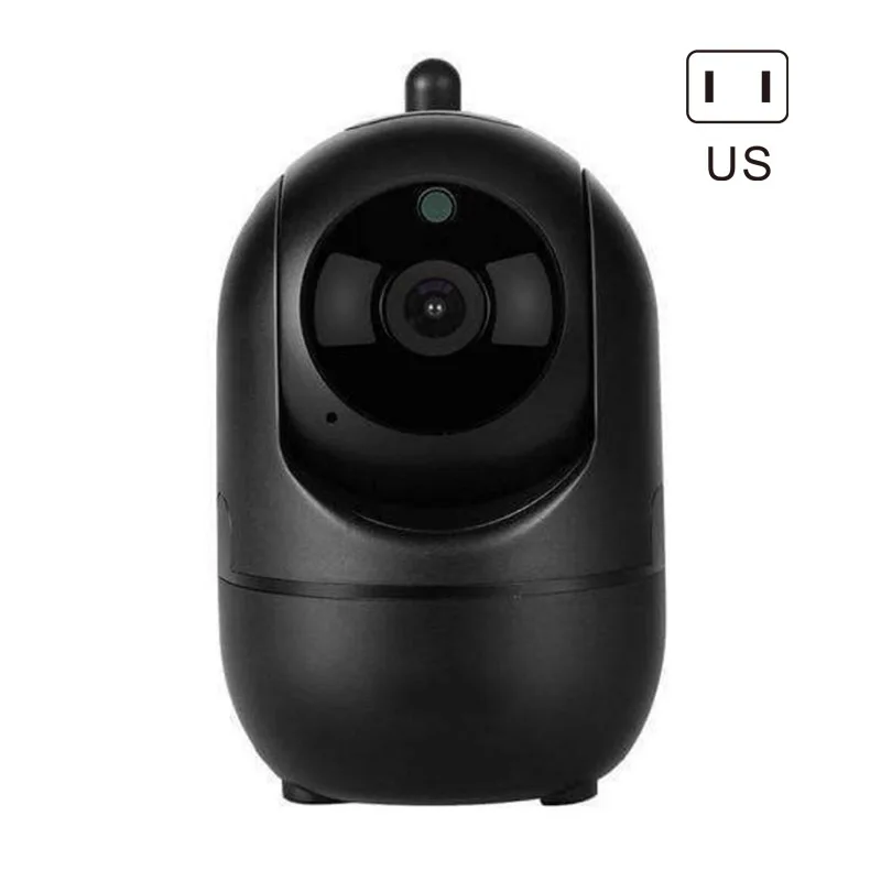 Black US plug HD 1080P облачная беспроводная IP камера, интеллектуальная автоматическая камера слежения, домашняя охранная камера наблюдения, Wifi камера GV99 - Цвет: Black US plug