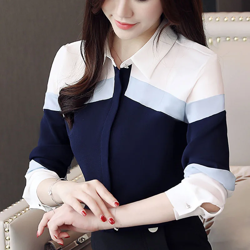  Fashion womens tops and blouses 2019 chiffon blouse shirts women tops long sleeve ladies tops butto