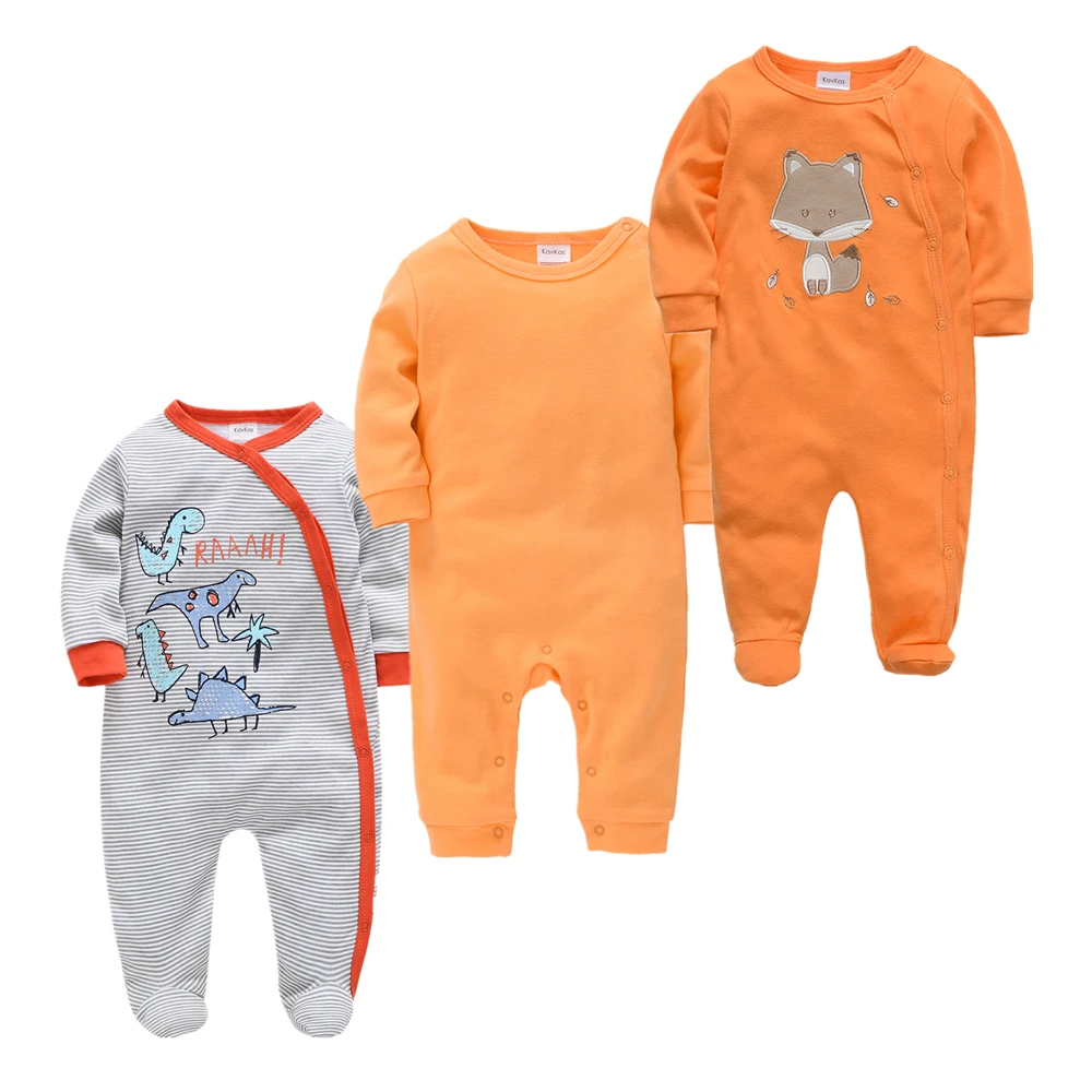 

3cps infant boys sleepwear newborn baby Pijamas bebe fille Cotton Breathable Soft ropa bebe Newborn Sleepers Baby Pjiamas