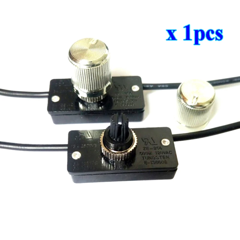 Zing Ear ZE-256 Rotary Light Lamp Switch Manual Trimming Rotating Switch Max 500W 3A 250VAC HI-LO-OFF LO-HI-OFF rotary light switch