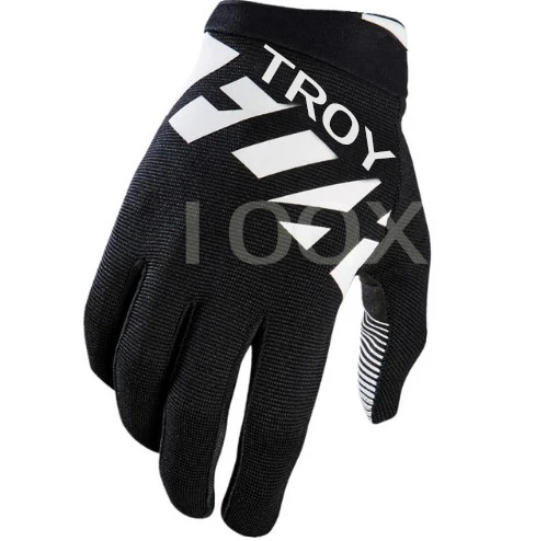 Зеленые велосипедные перчатки TROY Fox Raner 180 MX гоночные для эндуро BMX горный