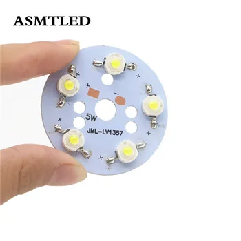 

1PCS 3W 5W 7W Led Cree Flashlight Chip White / Warm white Car Light Diode Power Chip Light with 23mm 30mm 48mm Copper PCB