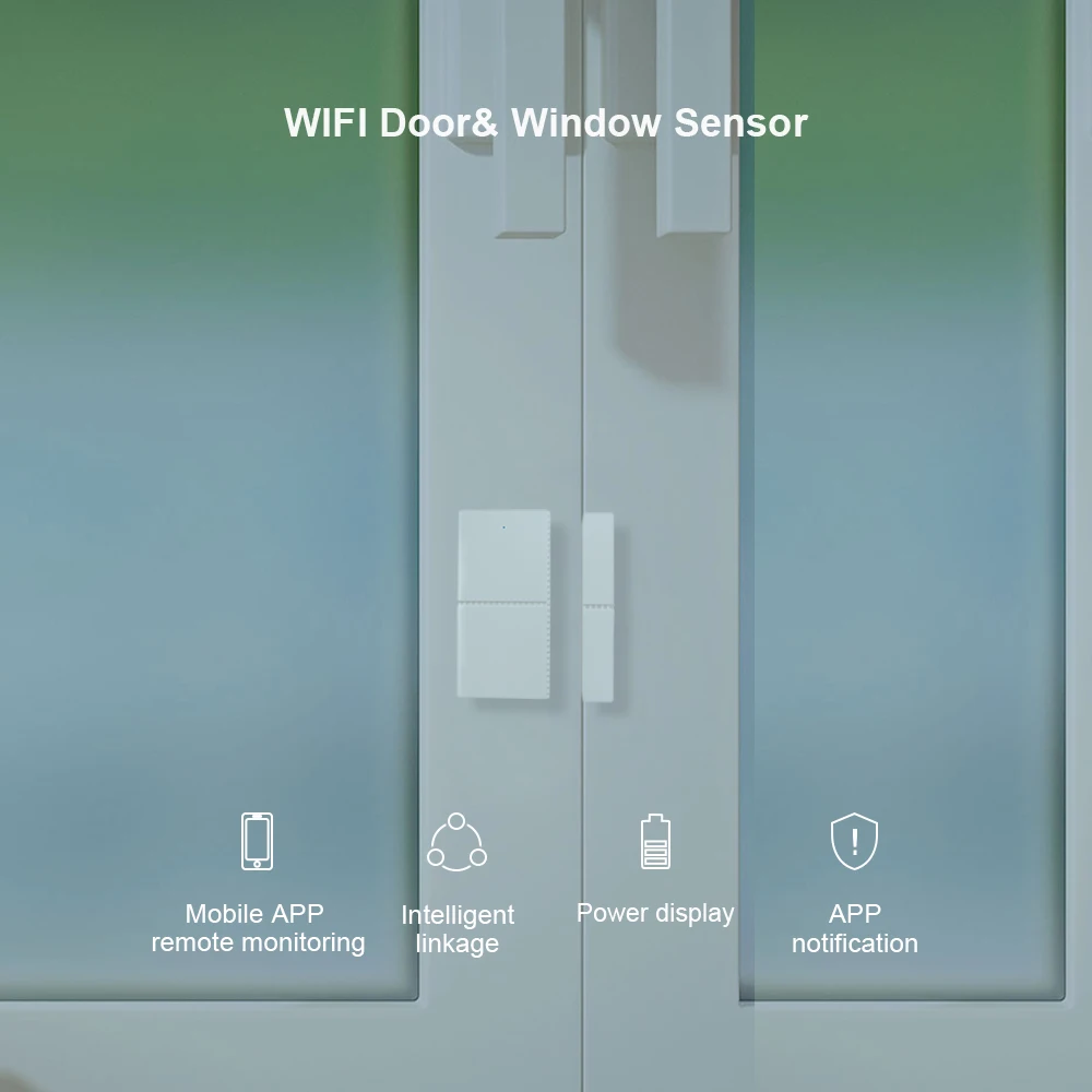 CPVan WIFI Window Door Sensor Smart Life APP Door Detector Android IOS Control Wireless Door Detector Alarm for Home Security