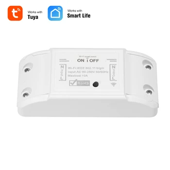 

Tuya Wifi Smart Switch Timer Wireless Remote Switch Universal Smart Home Automation Module For Alexa Google Home