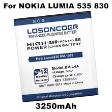 LOSONCOER 3180 мАч BL-L4A BLL4A BL L4A BV-L4A Батарея для Nokia Lumia 535 Батарея Lumia 830 rm984 RM-1090 RM-1089 RM-985 аккумулятор батарейка