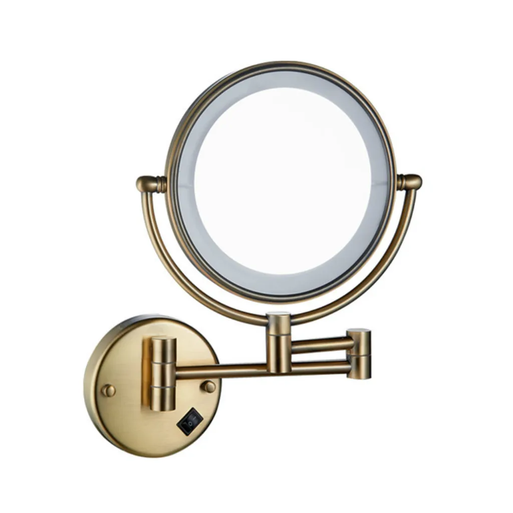 8 inch LED Light Wall Mount Extending Folding Double Side Makeup Mirror 3x 5x 7x Magnification Bath Shaving Mirror 8 inch LED Light Wall Mount Extending Folding Double Side Makeup Mirror 3x 5x 7x Magnification Bath Shaving Mirror