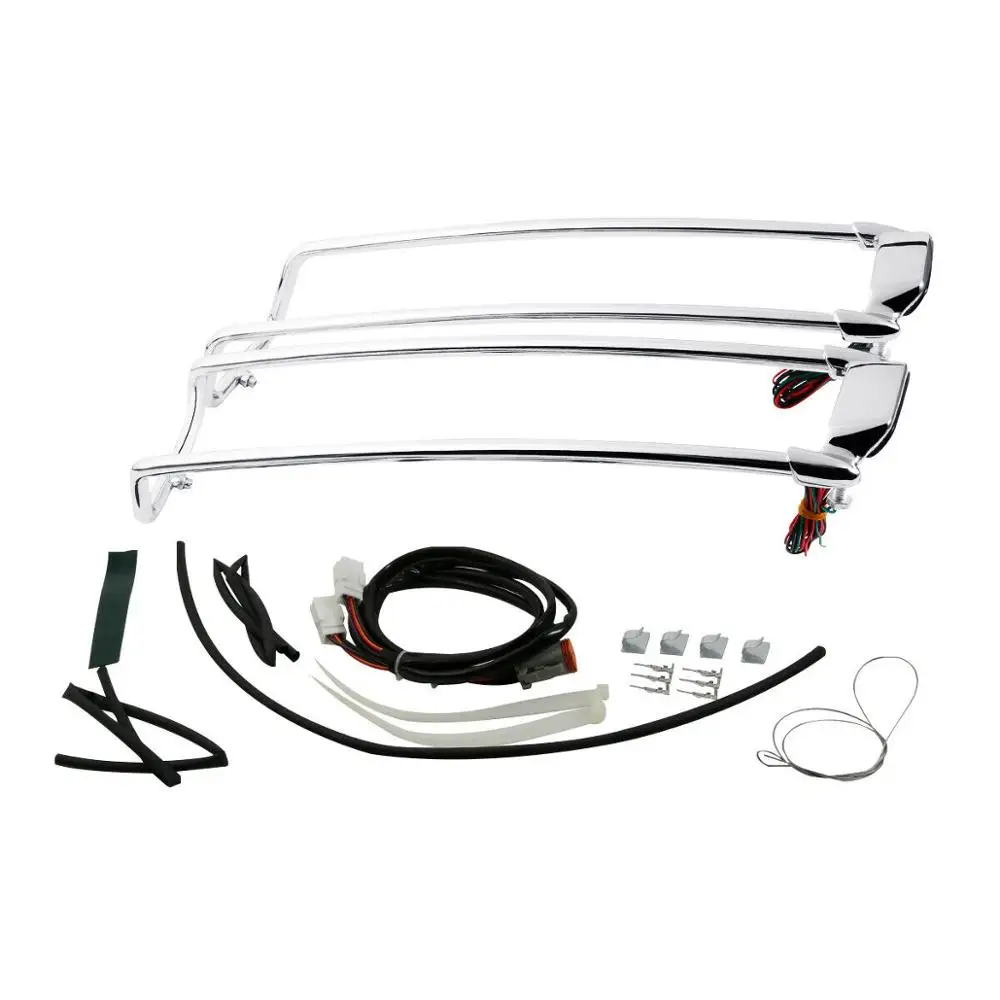 Хромированные сиденья для мотоцикла стойка крышек верхняя направляющая с