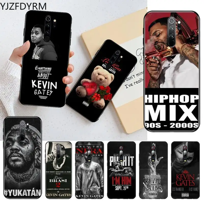 

YJZFDYRM Kevin Gates Phone Case for Redmi Note 9 8 8T 8A 7 6 6A Go Pro Max Redmi 9 K20 K30 Pro