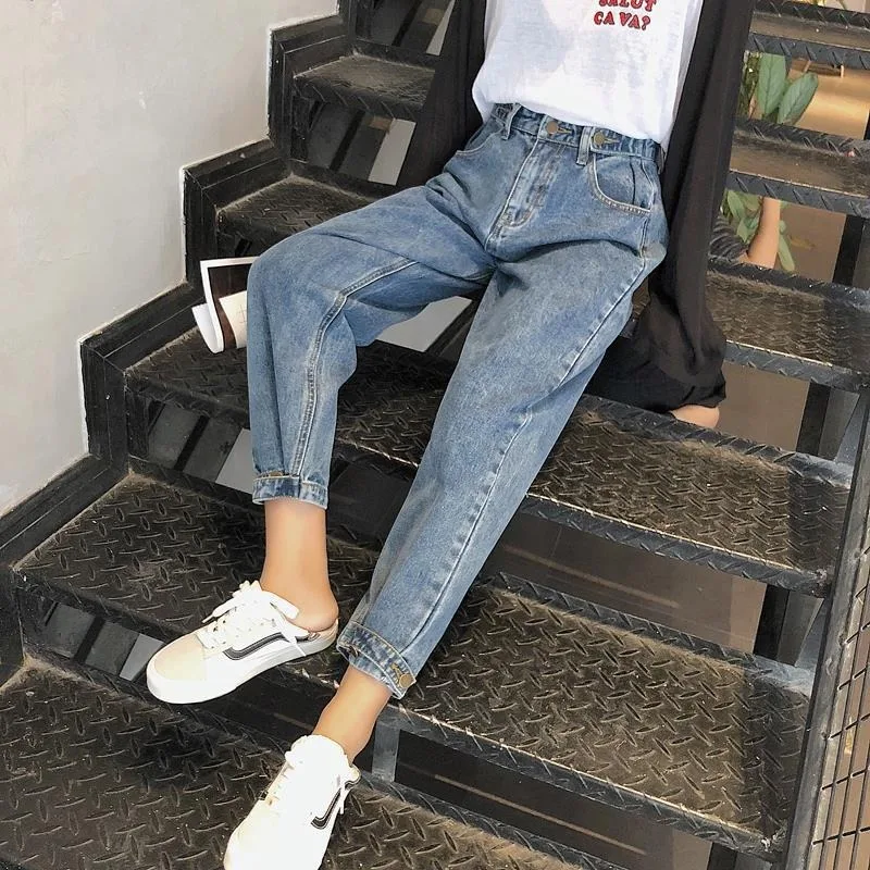 Women Mom Jeans Harem Jeans Casual Denim Pants Boyfriends Jeans Femme Trousers Ripped Jeans Vintage Retro-85