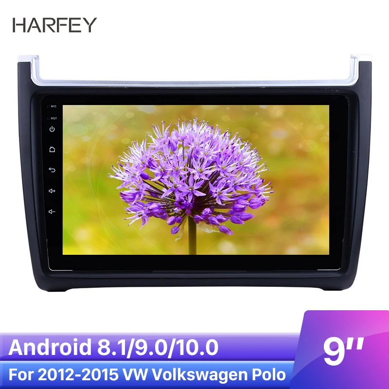 Harfey Android 10.0 API 29 Car Stereo Radio 9" For VW Volkswagen Polo 2012 2013 2014 2015 2Din GPS Multimedia Pl ayer Head Unit |