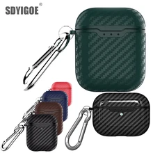 Чехол для airpods, новинка, с беспроводной зарядкой, чехол для наушников, чехол, чехол из углеродного волокна, дизайнерский чехол для airpods pro 1 2