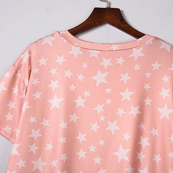 

Womens Nightwear pyjama femme Night suit StarTie-dye Short Sleeve Pajama Pajamas Set Long Sleeve Tops and Shortspijamas women