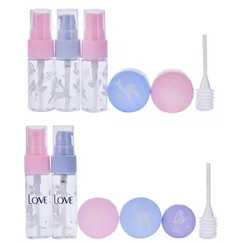 

7Pcs Travel Empty Bottles Set Portable Refillable Makeup Cosmetic Spray Pump Containers Cream Box Lotion Liquid Dispenser
