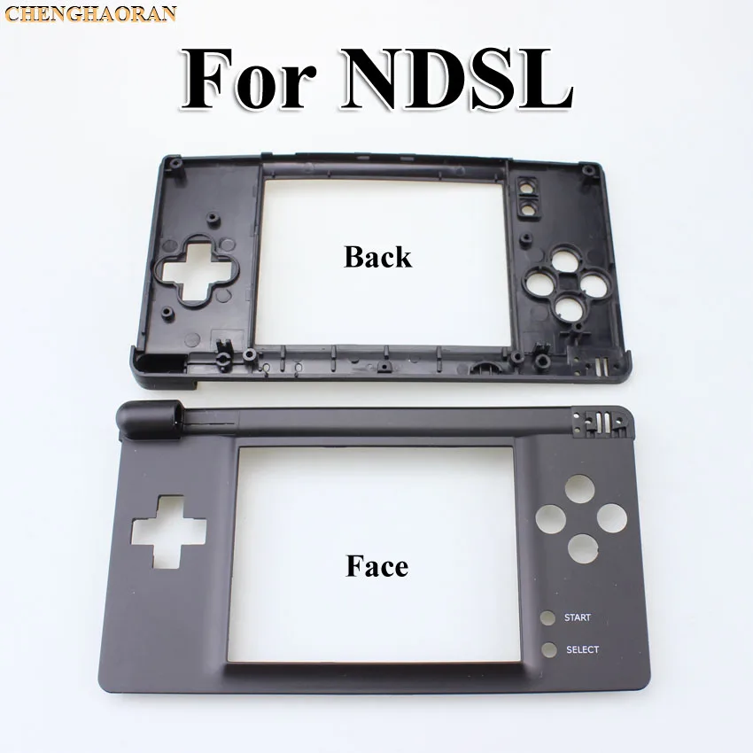 ChengHaoRan черная пластиковая верхняя/Нижняя рамка жк-экрана для DS Lite игровая консоль ndsl корпус экрана дисплея