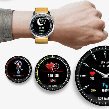 

Smart Watch men IP67 Waterproof Bluetooth ECG+PPG Heat Rate Monitor Smartwatch watches for Android ios huawei phone