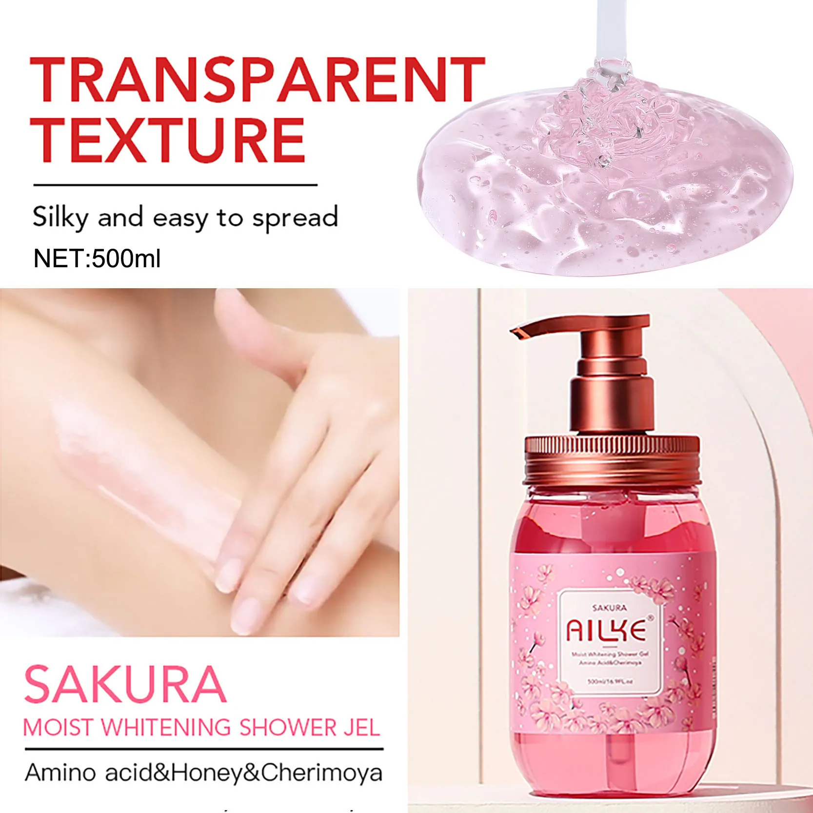AILKE Bath foam female Whitening brightening Scrub fragrant body wash skin care lotion Exfoliating Shampoo shower Gel spa