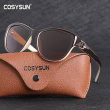 Роскошные брендовые дизайнерские женские солнцезащитные очки поляризованные в форме кошачего глаза Женские Элегантные Солнцезащитные очки женские очки для вождения Oculos De Sol