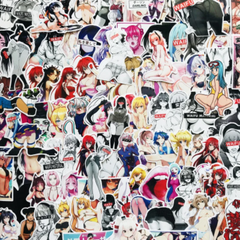 100Pcs Sexy Maid Cartoon Bunny Girl Sticker For Snowboard Laptop Luggage Cart Refrigerator DIY Style Vinyl Home Decoration