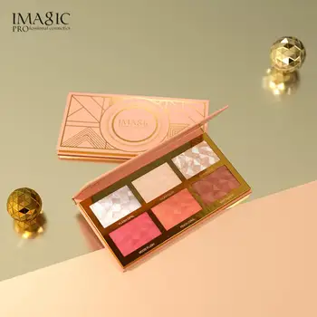 

IMAGIC Hybrid Highlight Blush Palette Brighten Contour Glitter Face Shadow Brightens Skin Tone Facial Makeup Cosmetics TSLM1