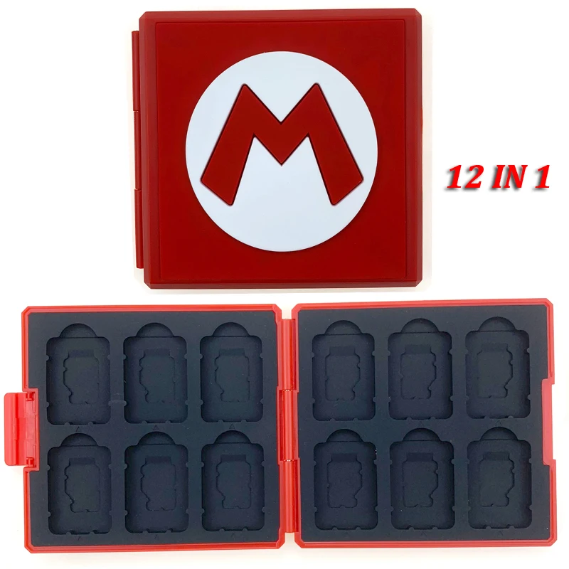 Red M 10 в 1 коробка для хранения игровых карт для nintendo Switch Lite NS аксессуары чехол для игровых карт жесткий корпус коробка для хранения для игр N3DS - Цвет: Red M