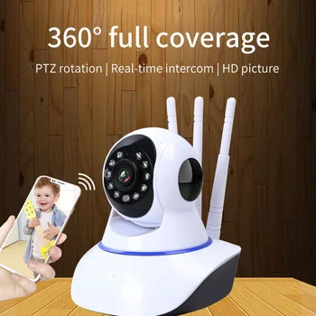 

HD 1080P Wireless IP Security Smart Camera WiFi Pet Camera Two Way Audio Remote Night Vision Motion Detect Baby Monitor