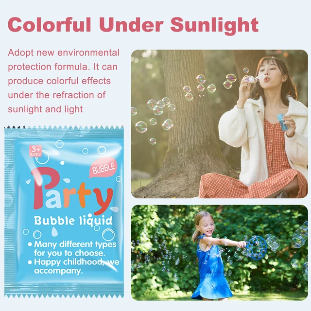 Hot Kids Concentrate Bubbles Liquid Funny Soap Water Party Outdoor Toy Non Toxic Educational Toy Bubble Gun 6