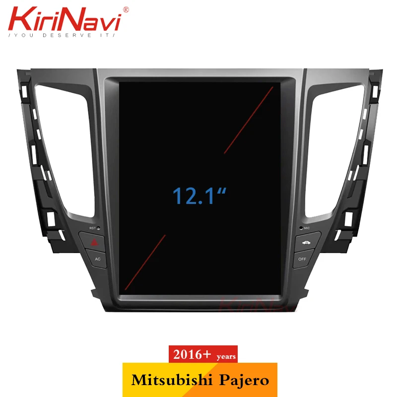 Excellent KiriNavi Vertical Screen Tesla Style Android 8.1 Car Radio For Mitsubishi Pajero Sport  Car Dvd Multimedia Player GPS Navigation 1