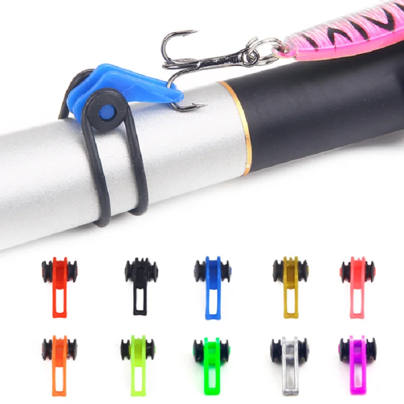 

10pcs/lot Luya Hook Plastic Fishing Hook Secure Keeper Holder Lure Accessories Jig Hooks Safe Keeping For Fishing Rod Tool Bait
