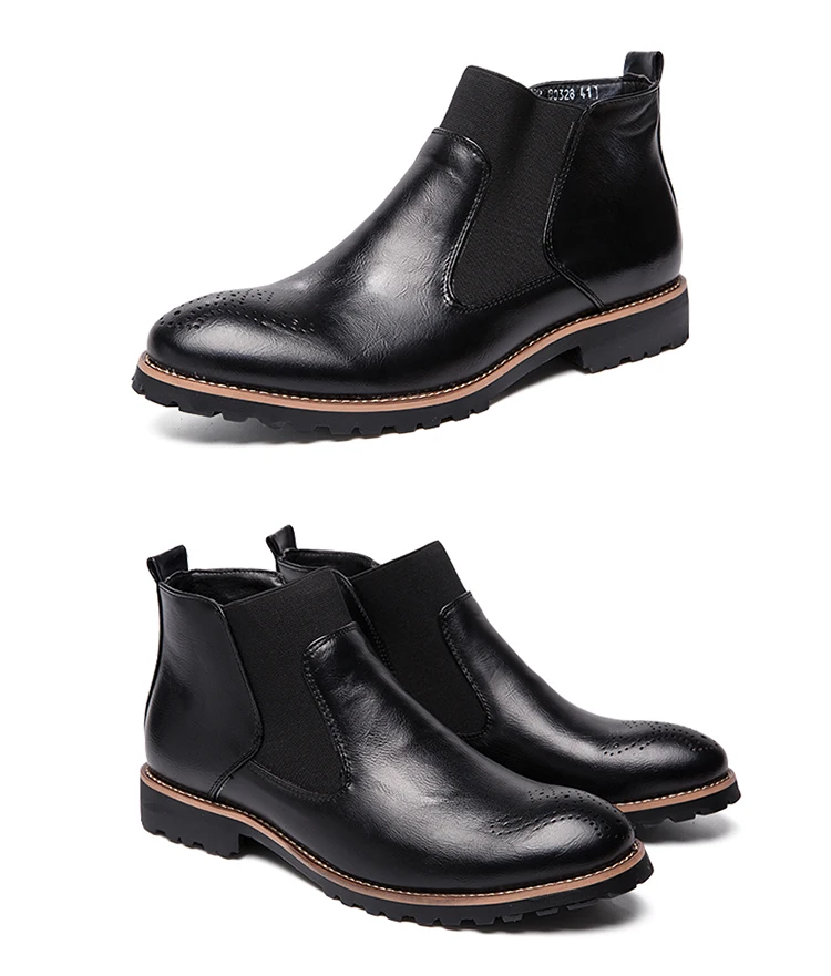 Fhlyiy/брендовые Ботинки Челси из натуральной кожи; Мужская обувь; винтажные классические мужские повседневные ботинки в байкерском стиле; элегантная мужская обувь