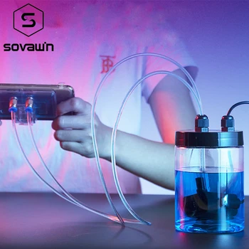 

2 in 1 Universal Mobile Phone Water Cooling Radiator Adjustable Portable Smartphone Cooler Case Fan Holder For iPhone Android